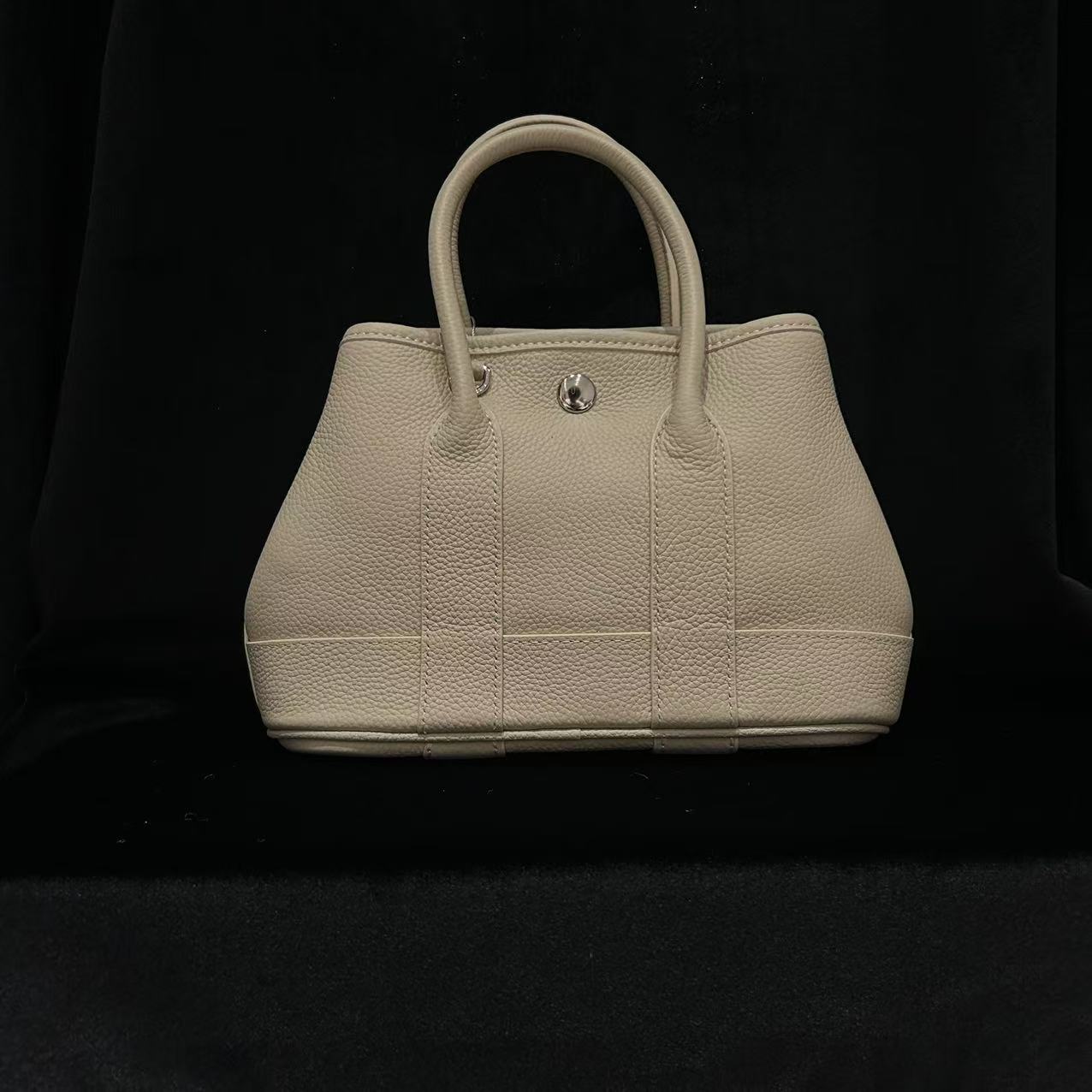 COCO DICV2025新款高端定制时尚女包 手提小花园 白色24cm