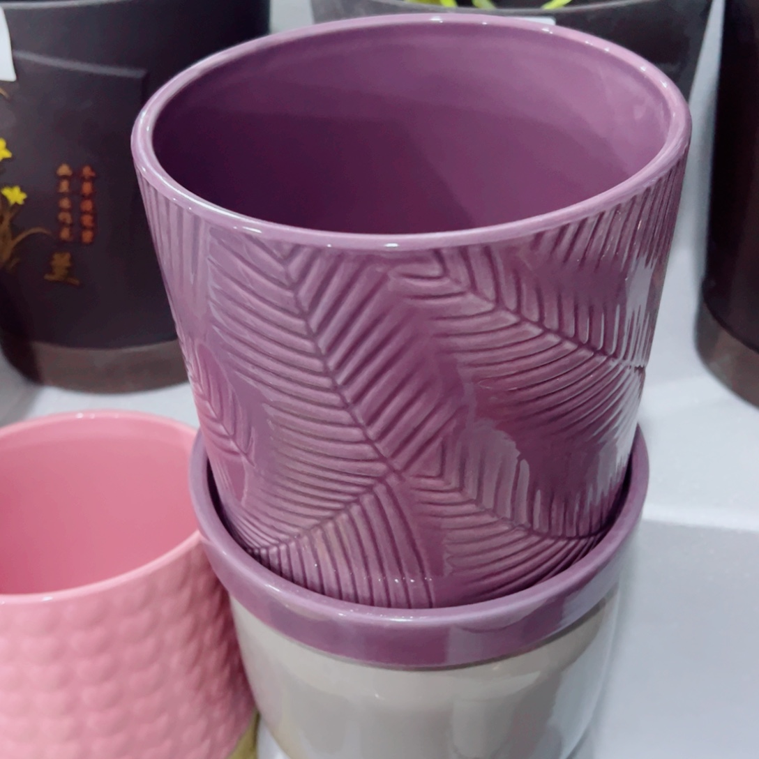 有孔，陶瓷花盆满10米包邮发货