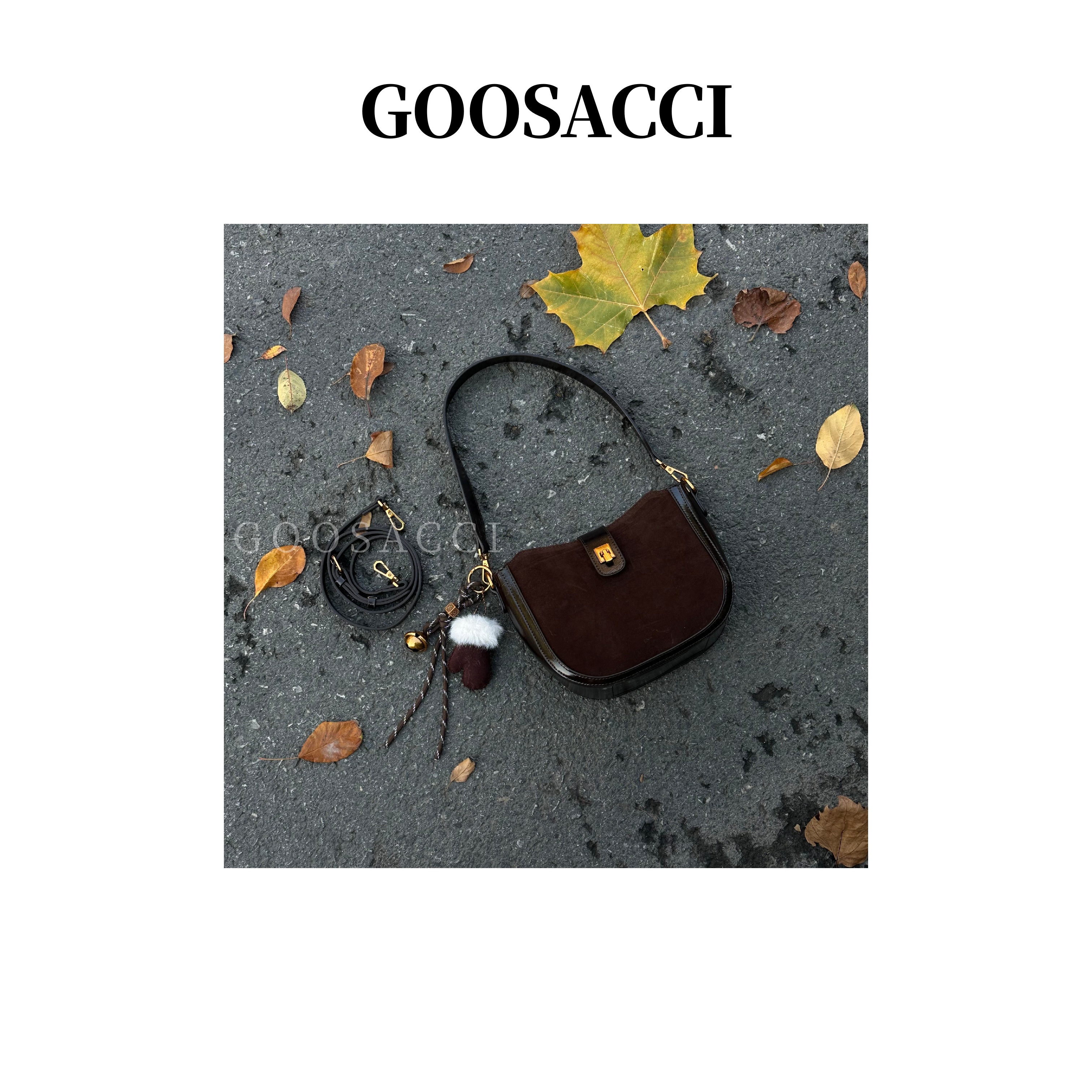 2025手机包秋冬新款女包可折叠马鞍包拉链斜挎包个性轻奢磨砂纯色