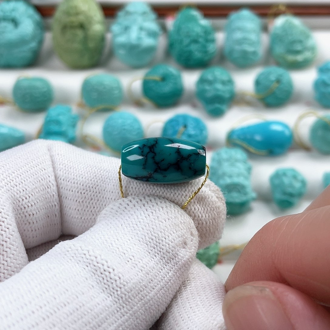 绿松石车挂未镶嵌