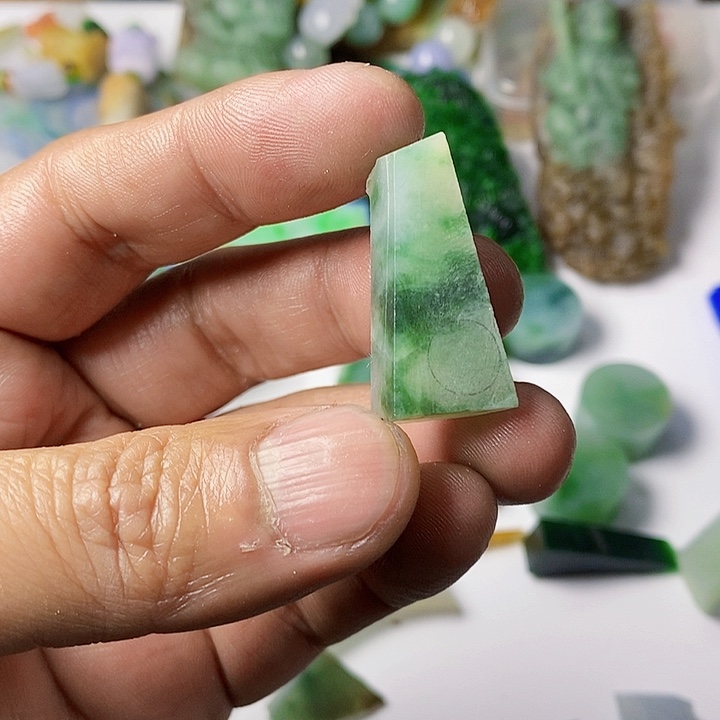 翡翠散珠天然翡翠A货