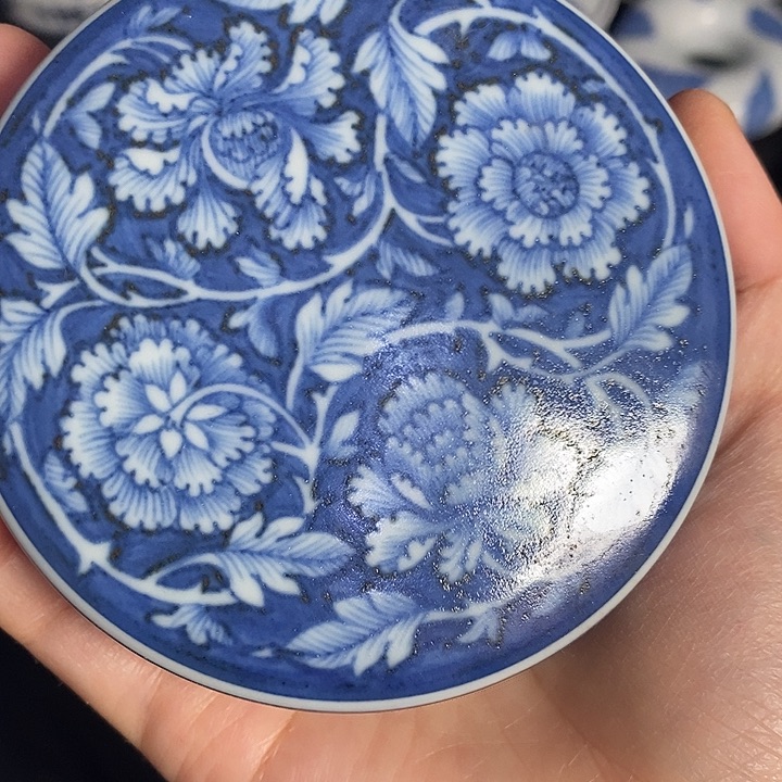 手工手绘青花单杯