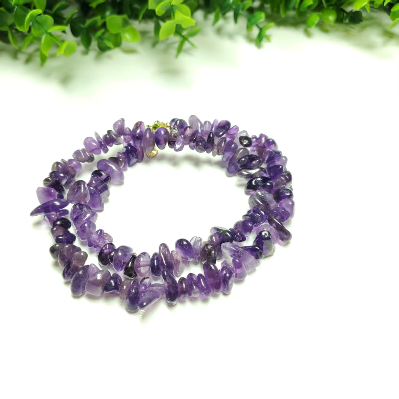 X472【赵小姐】紫水晶碎石项链,多样性发其一