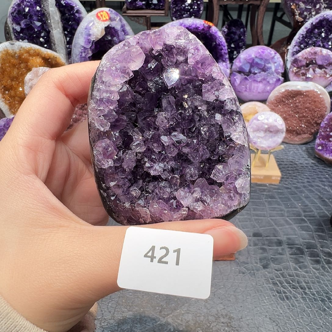 紫晶珠宝半成品未镶嵌