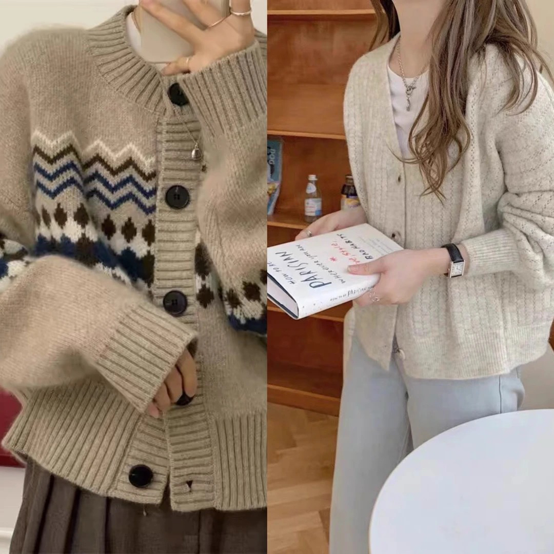 （321-360）秋冬新款毛衣开衫套头