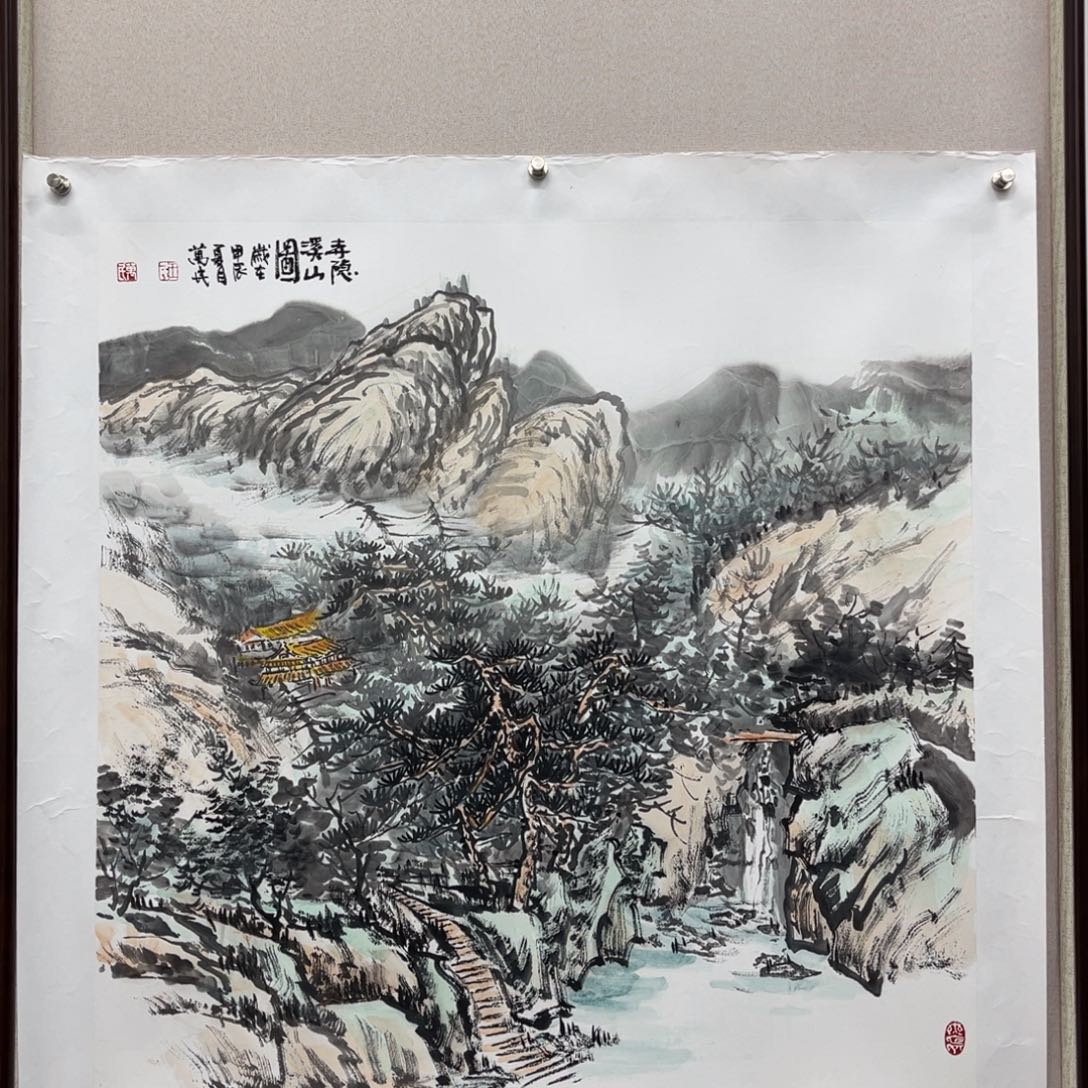 国画艺术家真人手绘