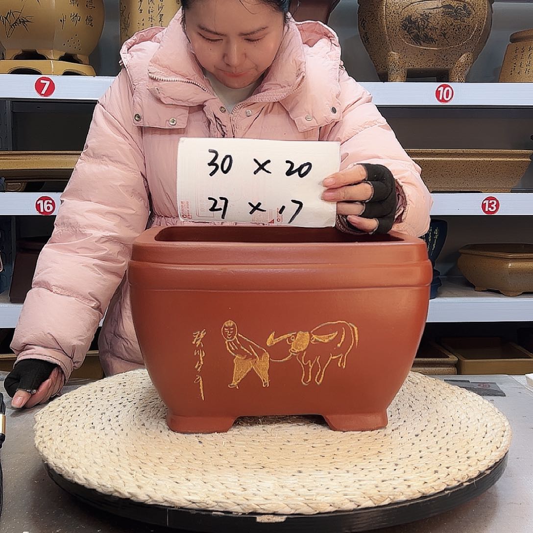 紫砂花盆紫砂花盆