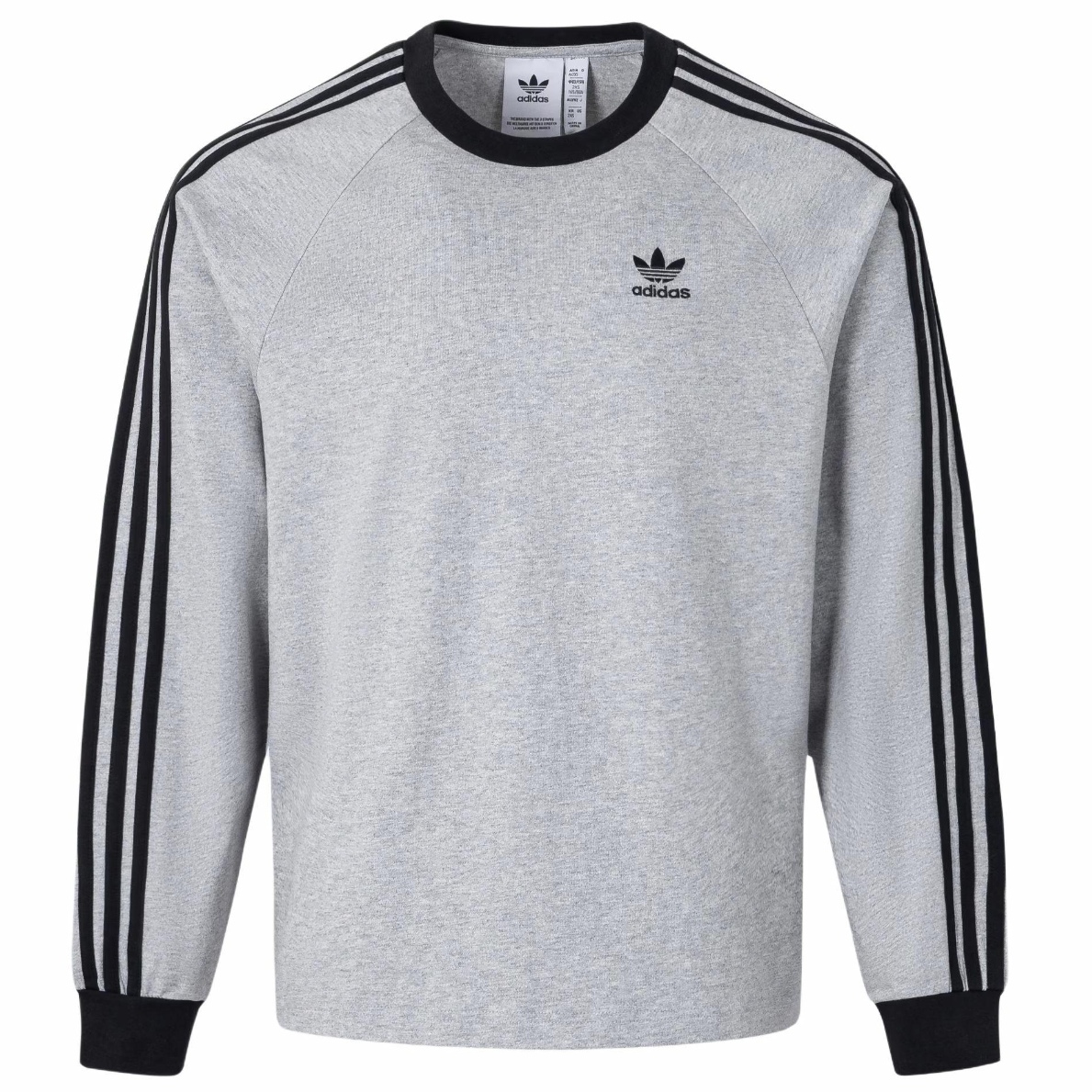 Adidas 印花速干户外t恤运动运动T恤常规圆领透气时尚长袖 KE5826