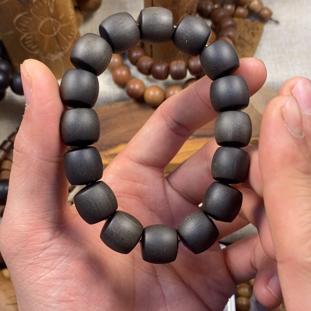 檀香木手串/手链焦糖13.5