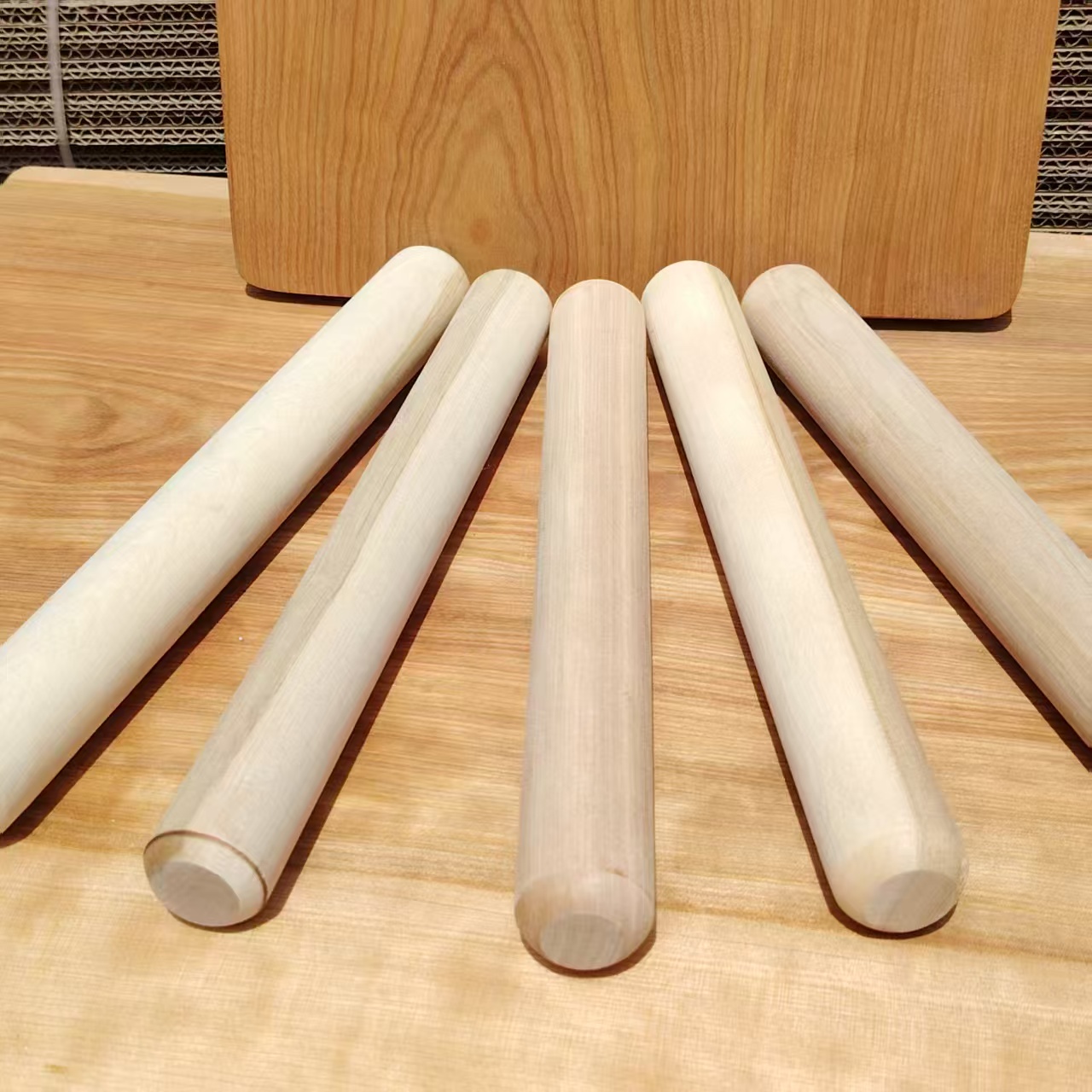 （小雪）枫桦木家用擀面杖擀面条擀皮25厘米55厘米