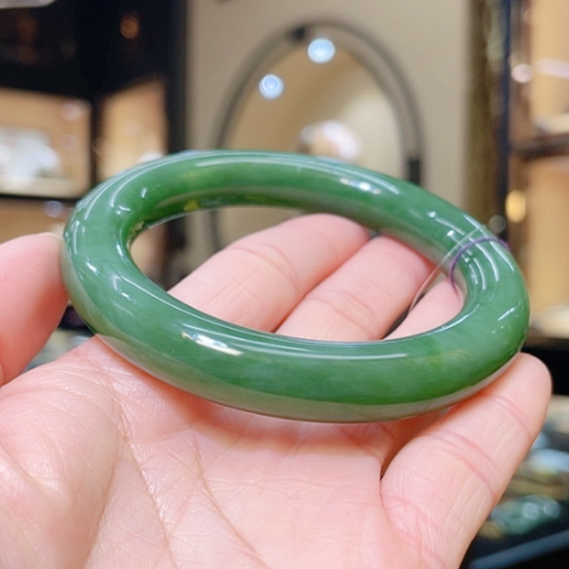 【闪购商品】和田玉未镶嵌手镯57.5#67.6g