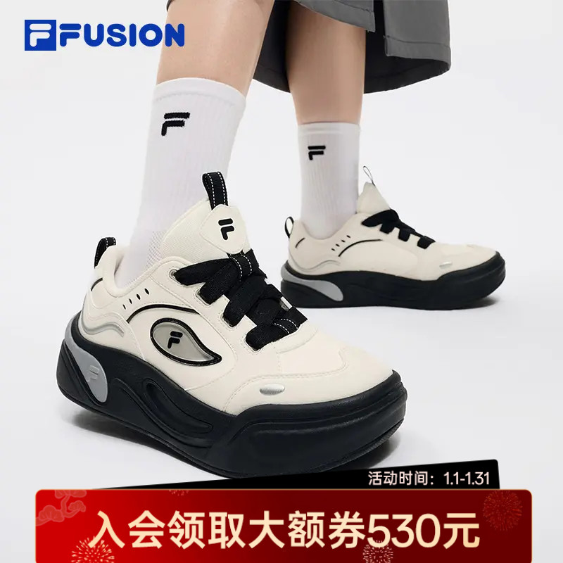 FILA斐乐女款新款街头时尚运动鞋舒适潮流时尚百搭T12W612907F