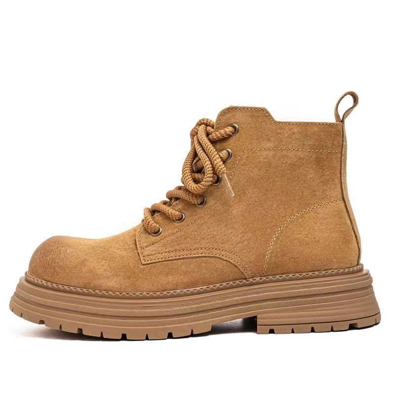 马丁靴男沙漠靴2025新款秋季情侣大黄靴英伦风高帮男鞋户外工装靴