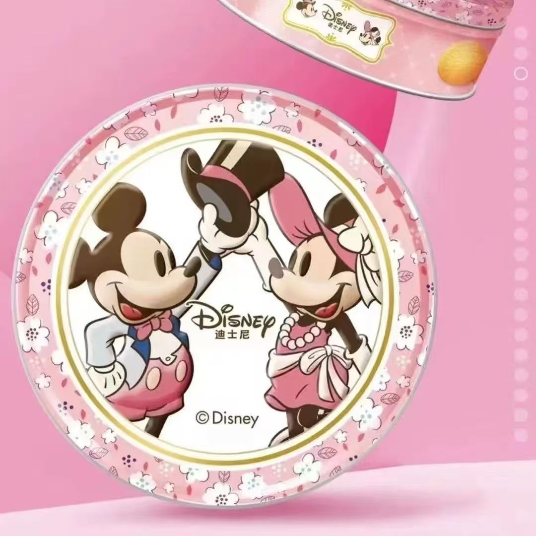 滨崎奶香曲奇饼干铁盒独米奇高颜值零食送人儿童零食