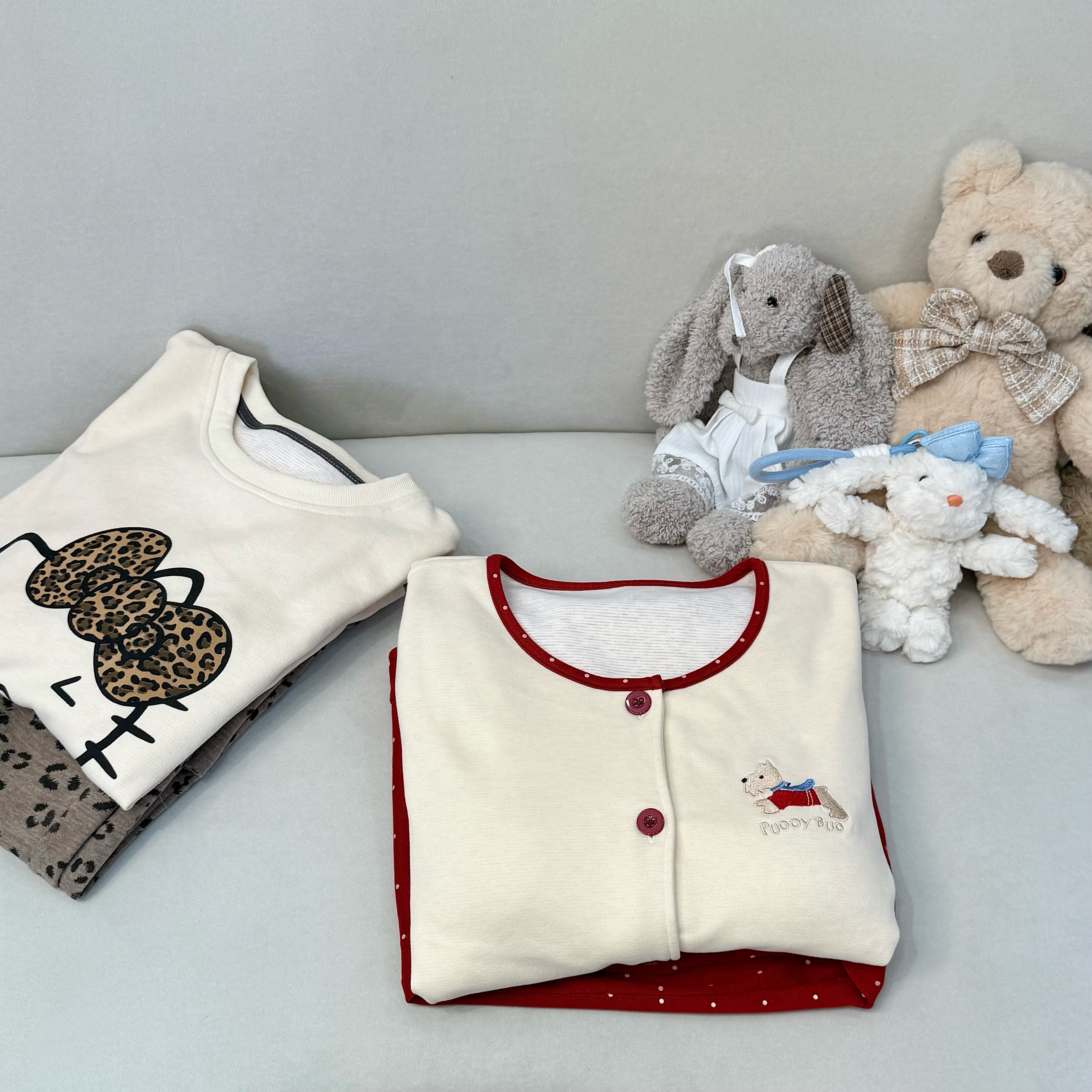 【2号链接】羊绒睡衣可外穿长袖长裤韩版休闲家居服套装