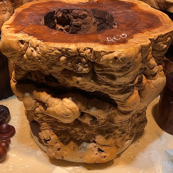 木枣木墩子底座摆件