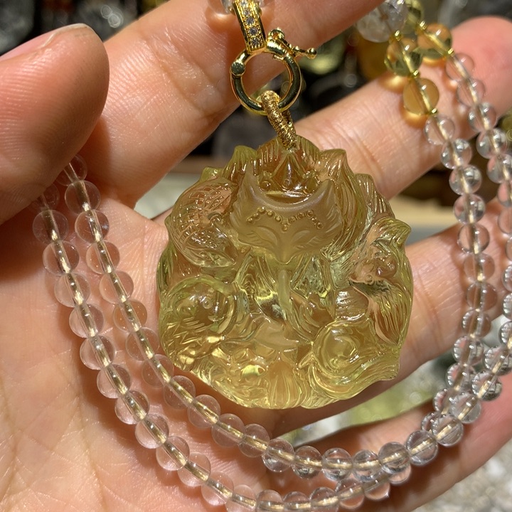 水晶颈饰未镶嵌天然