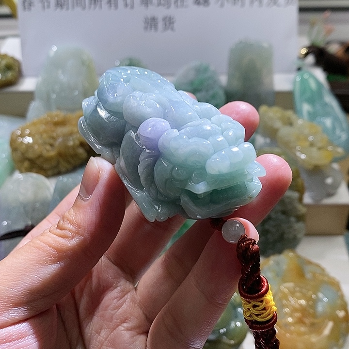 【闪购商品】翡翠颈饰未镶嵌貔貅