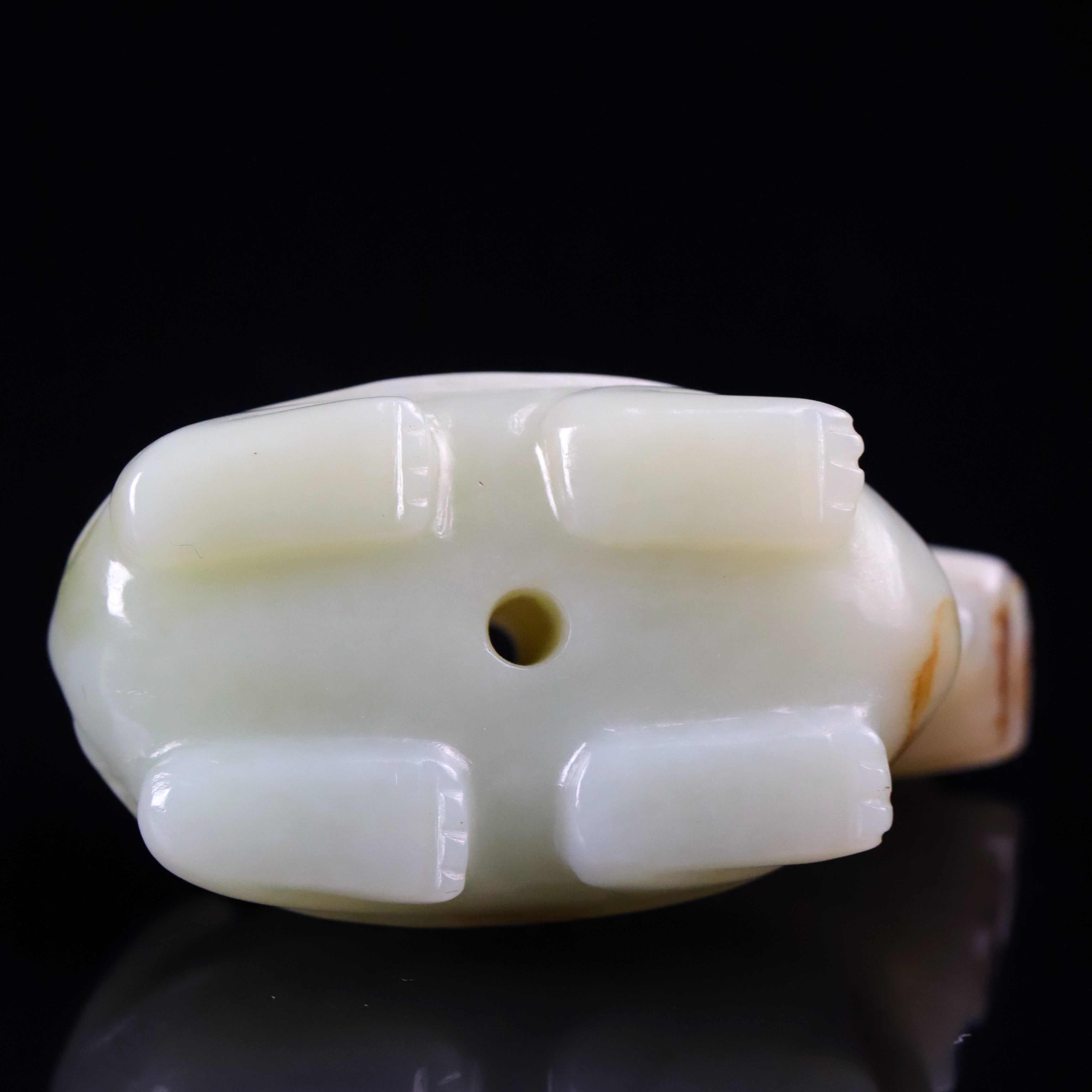 明代和田玉龙龟把件-NX