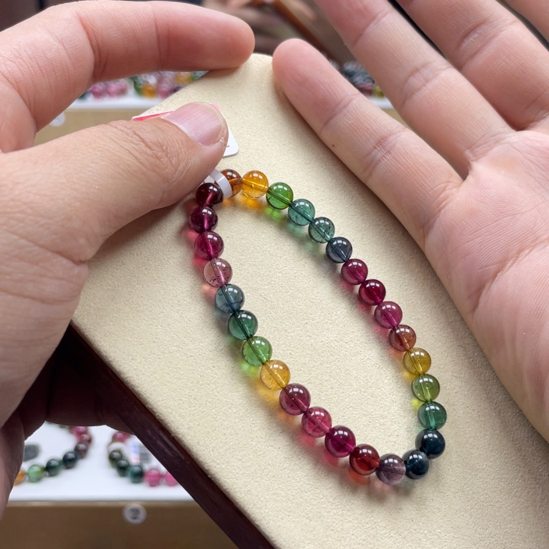 碧玺手串未镶嵌6.8mm.mmmmmmmmmm