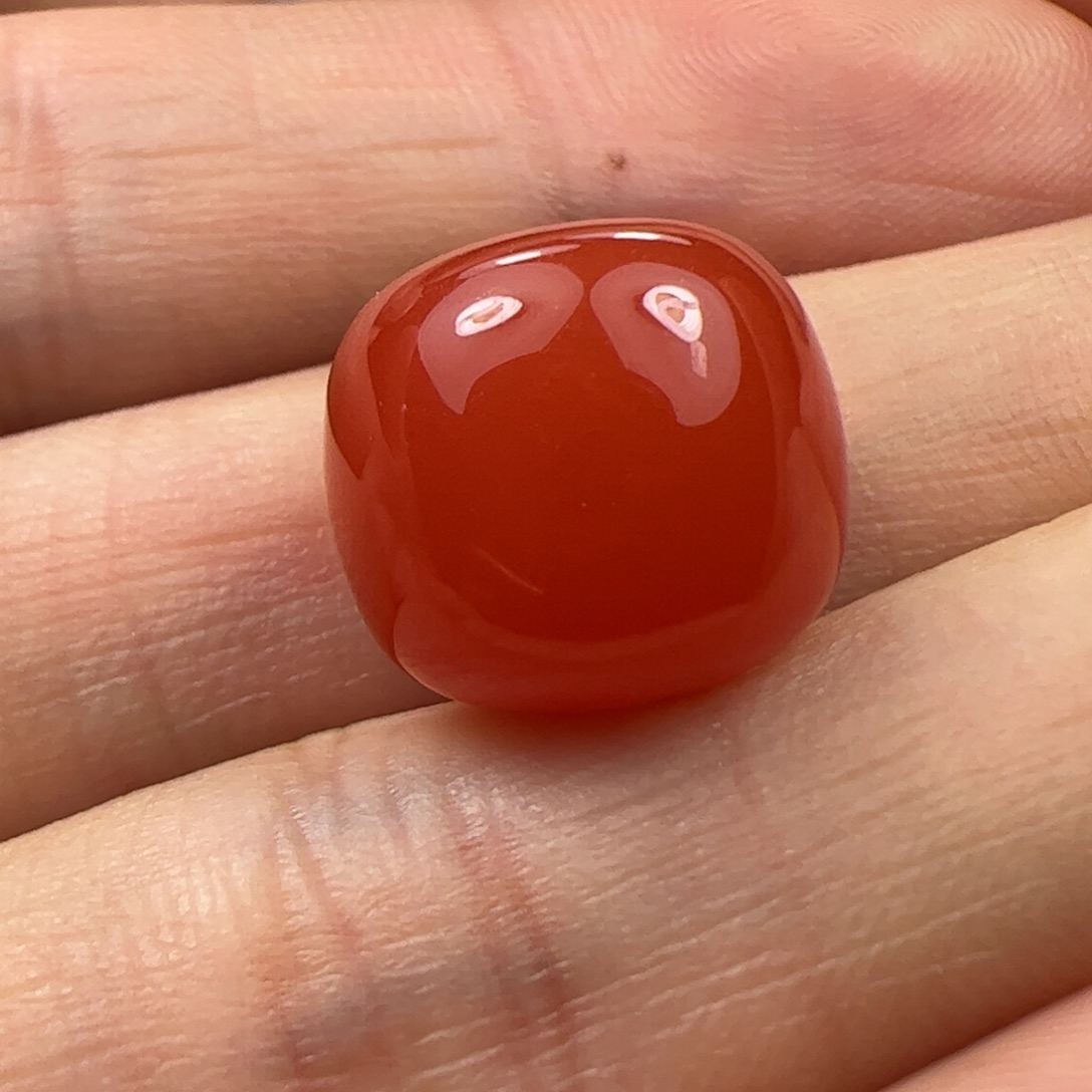 未镶嵌珠子南红玛瑙耳***福