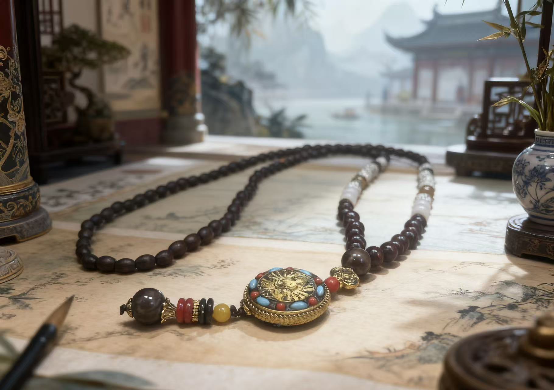 非金属珐琅项链 佛牌项链（无礼盒）626