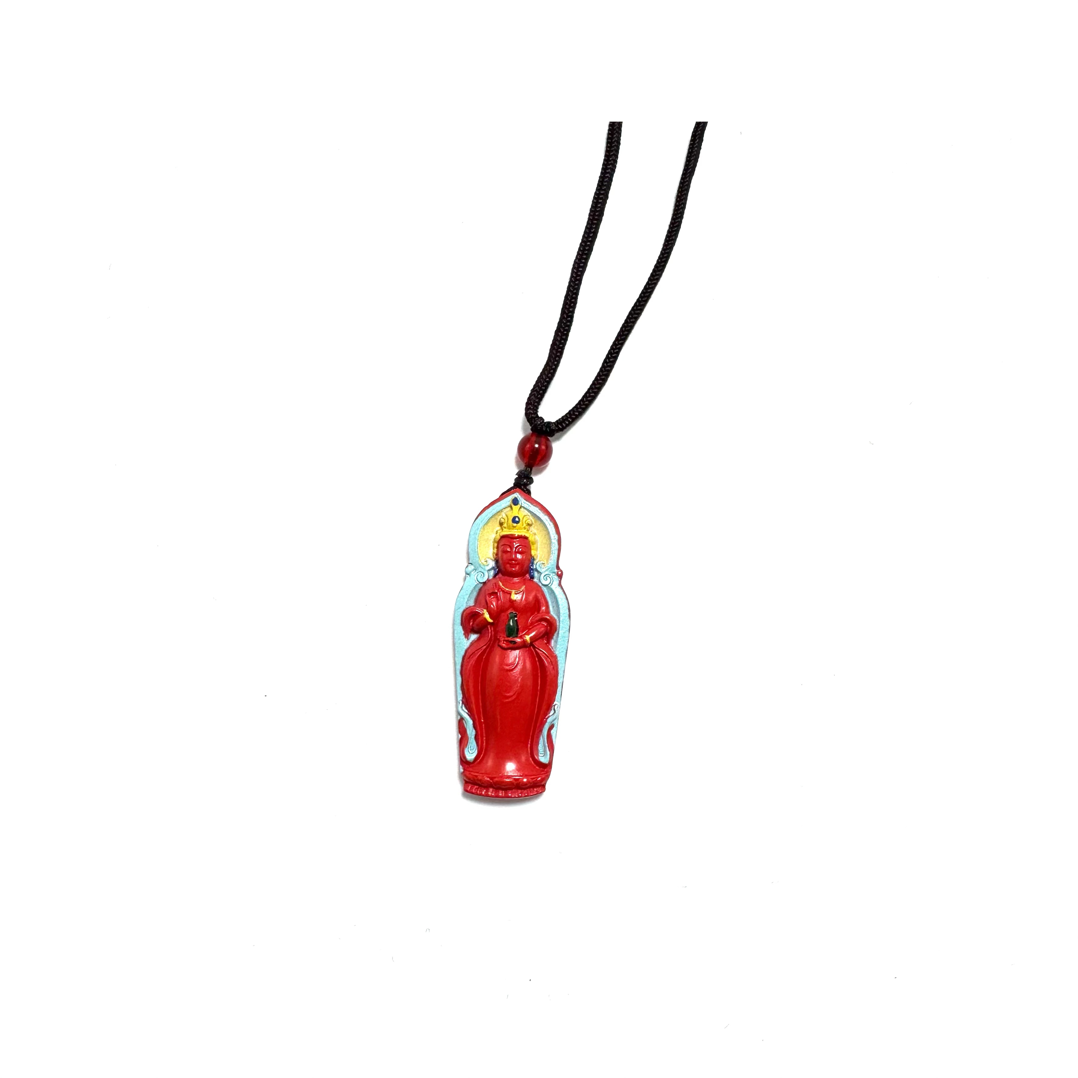 铜合金项链 【绯红观音】FEIFEI 轻奢设计款项链~D133