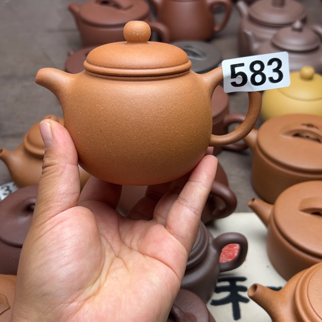 茶壶紫砂黄降坡230cc左右瑕疵