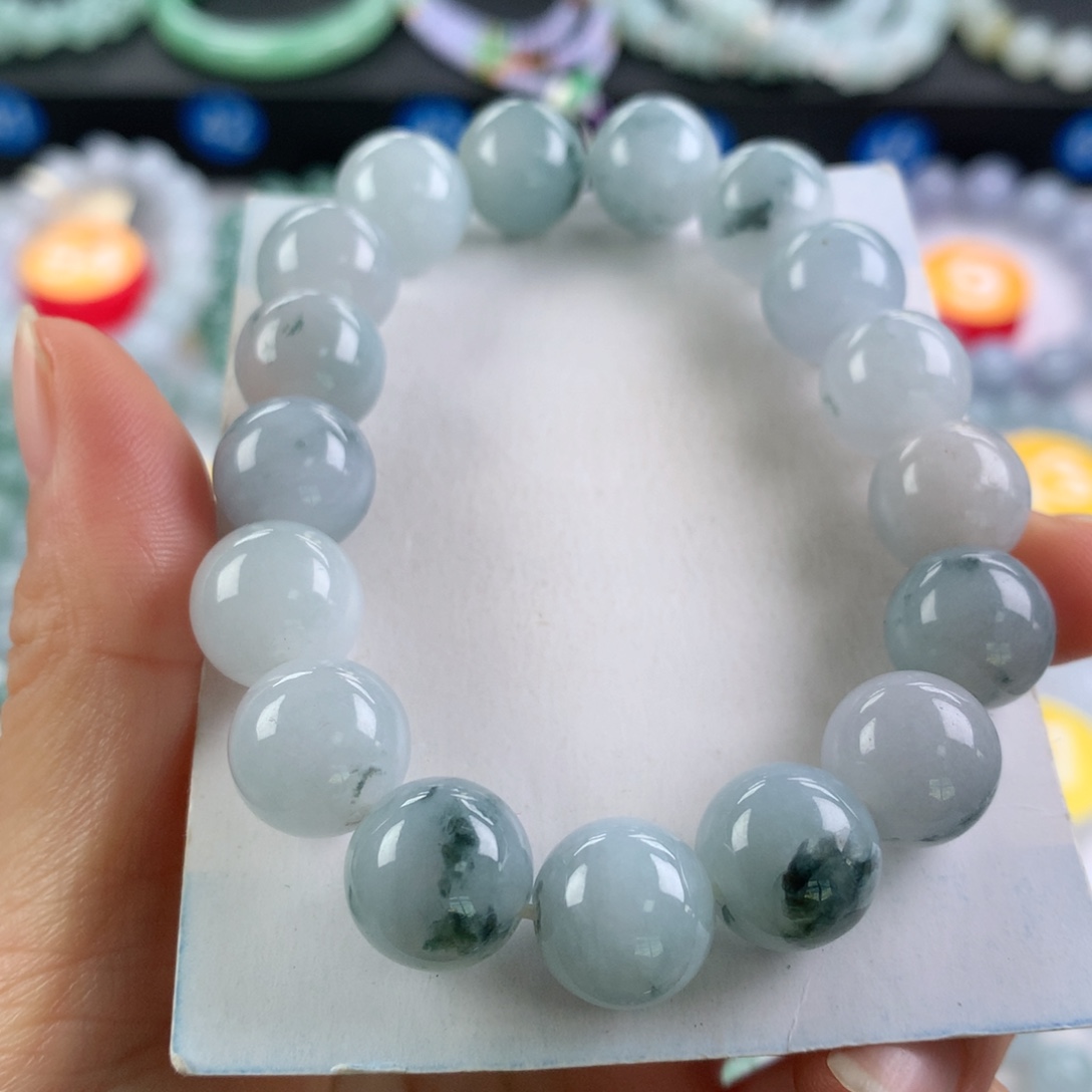 翡翠未镶嵌手链卡12.3