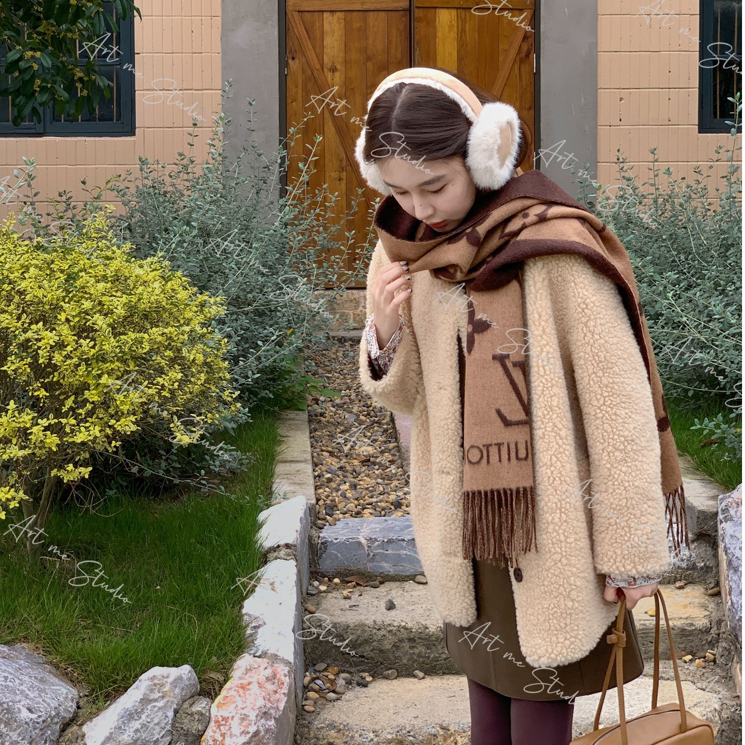 【ART ME】两穿款绵羊毛经典麂皮绒秋冬慵懒超保暖外套w24499