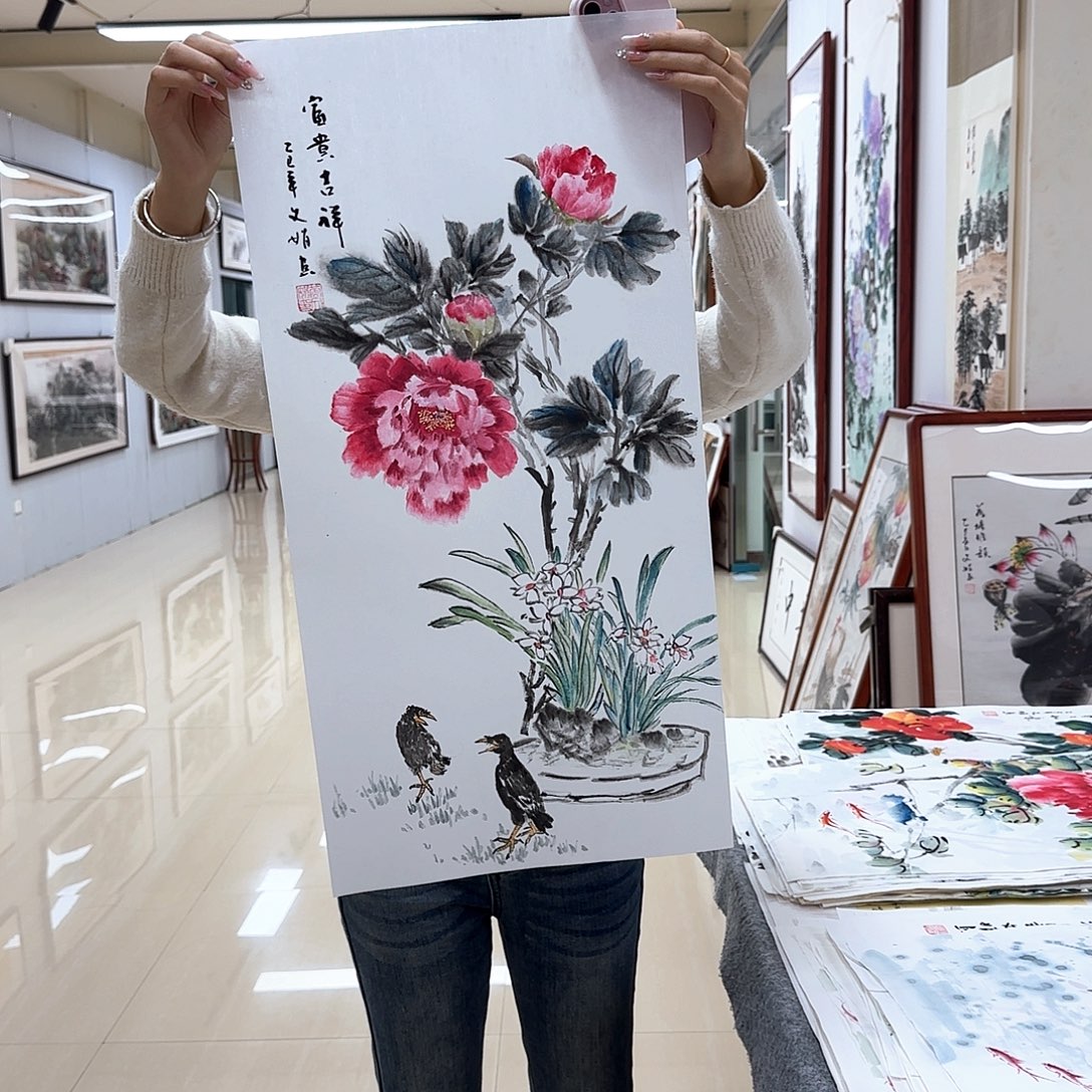 国画国画作品多次