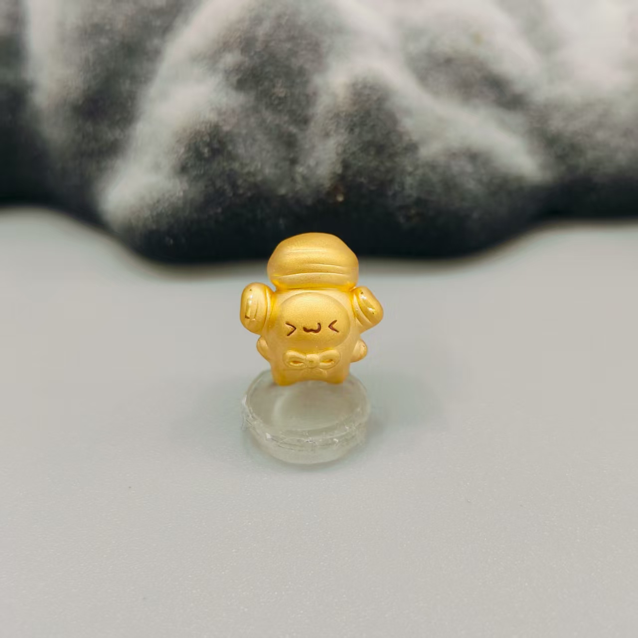 直播间链接珺铺黄金 足金999 黄精万两转中药系列运珠饰品