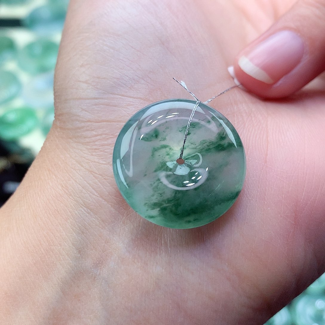 翡翠颈饰未镶嵌41尺寸22.6-5.8