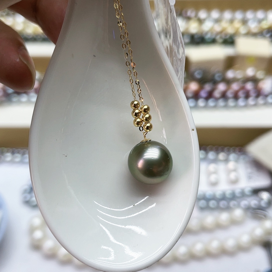 海水珍珠18K金镶嵌颈饰