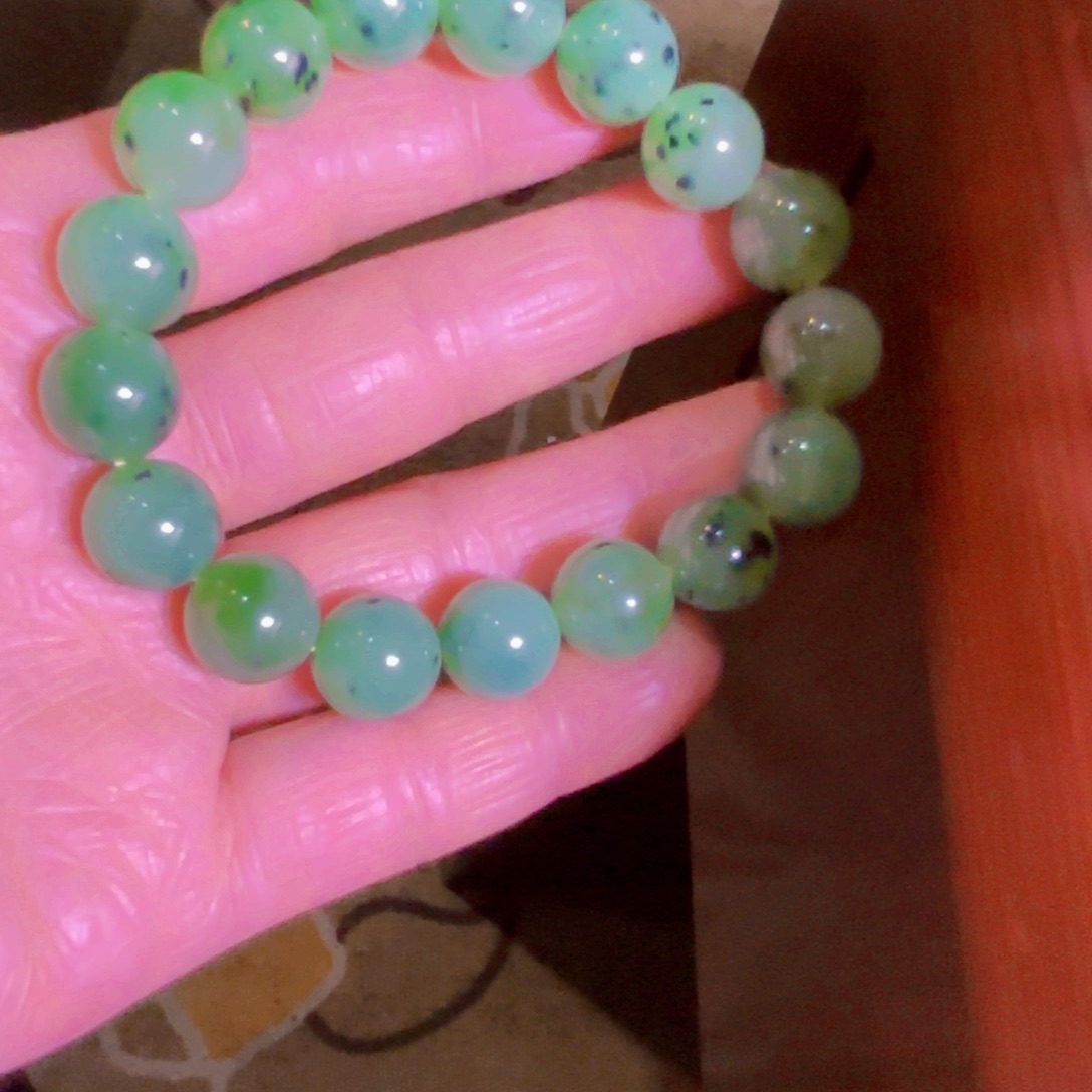 和田玉（碧玉）手串未镶嵌山**晚