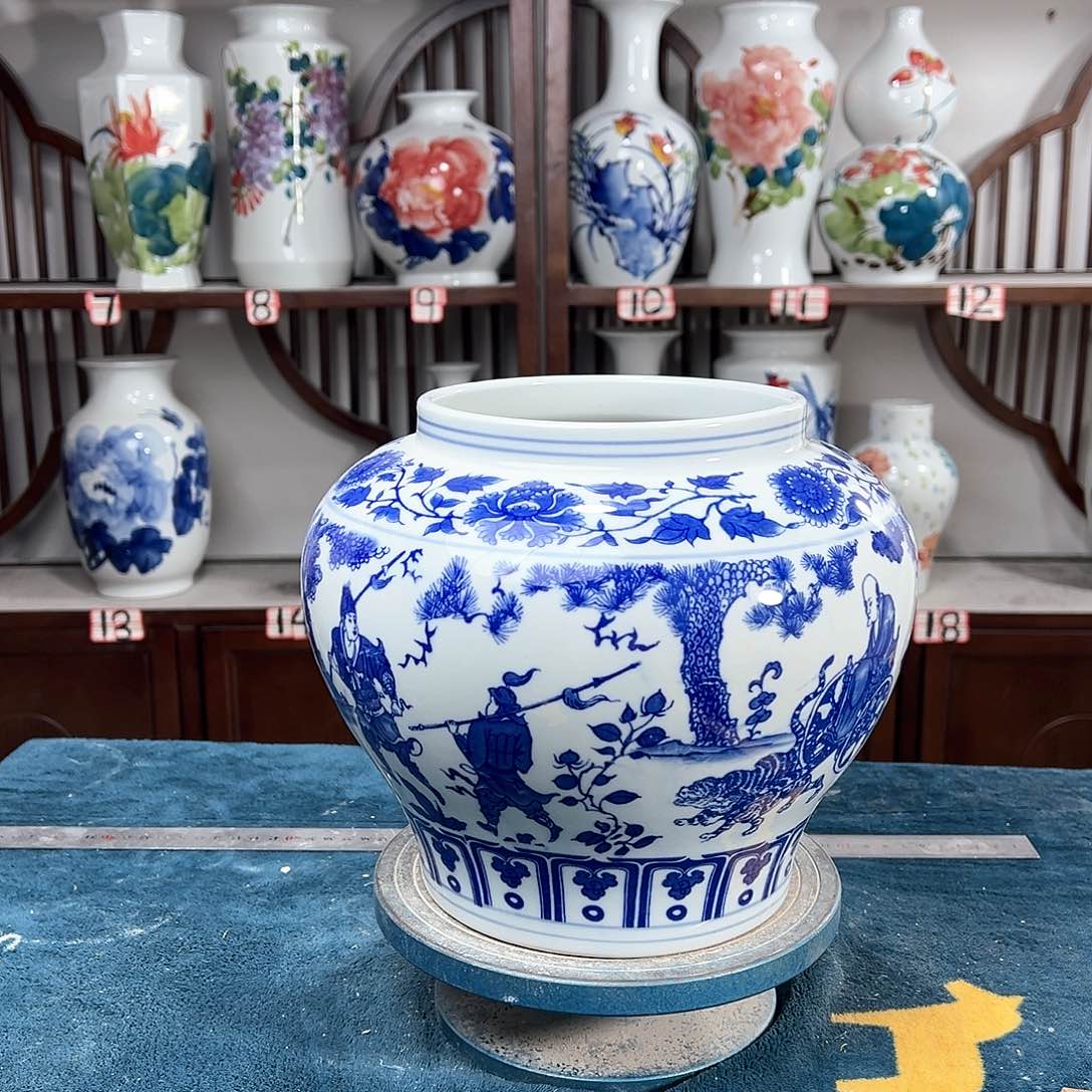 摆件景德镇陶瓷大口鬼谷