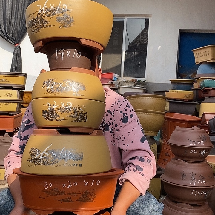 紫砂花盆宜兴紫砂