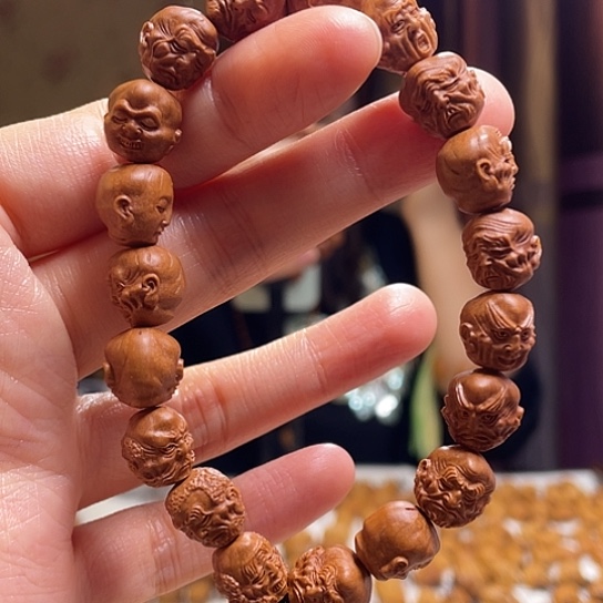 橄榄核手串/手链龙纹桃核