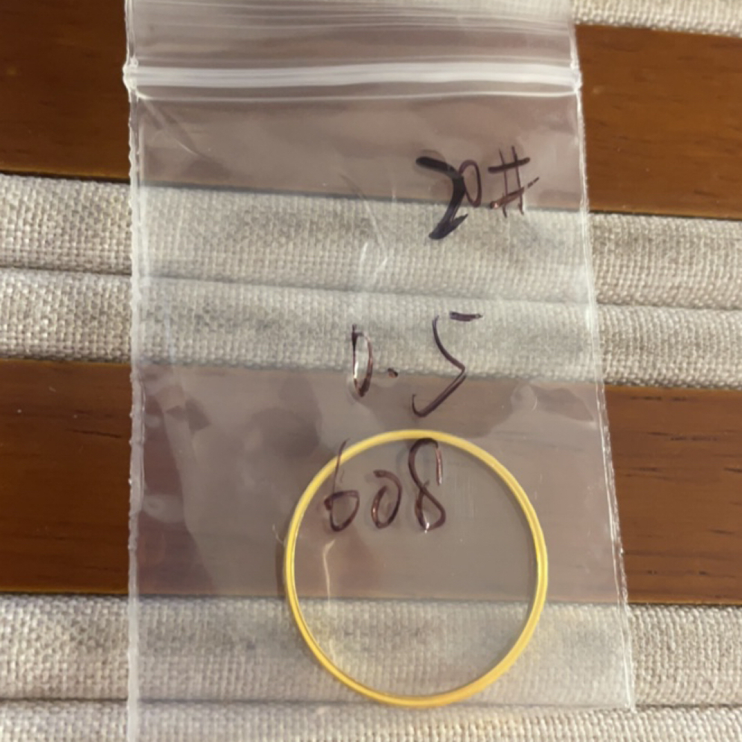 克重0.5 20号 碎冰冰戒指 足金999