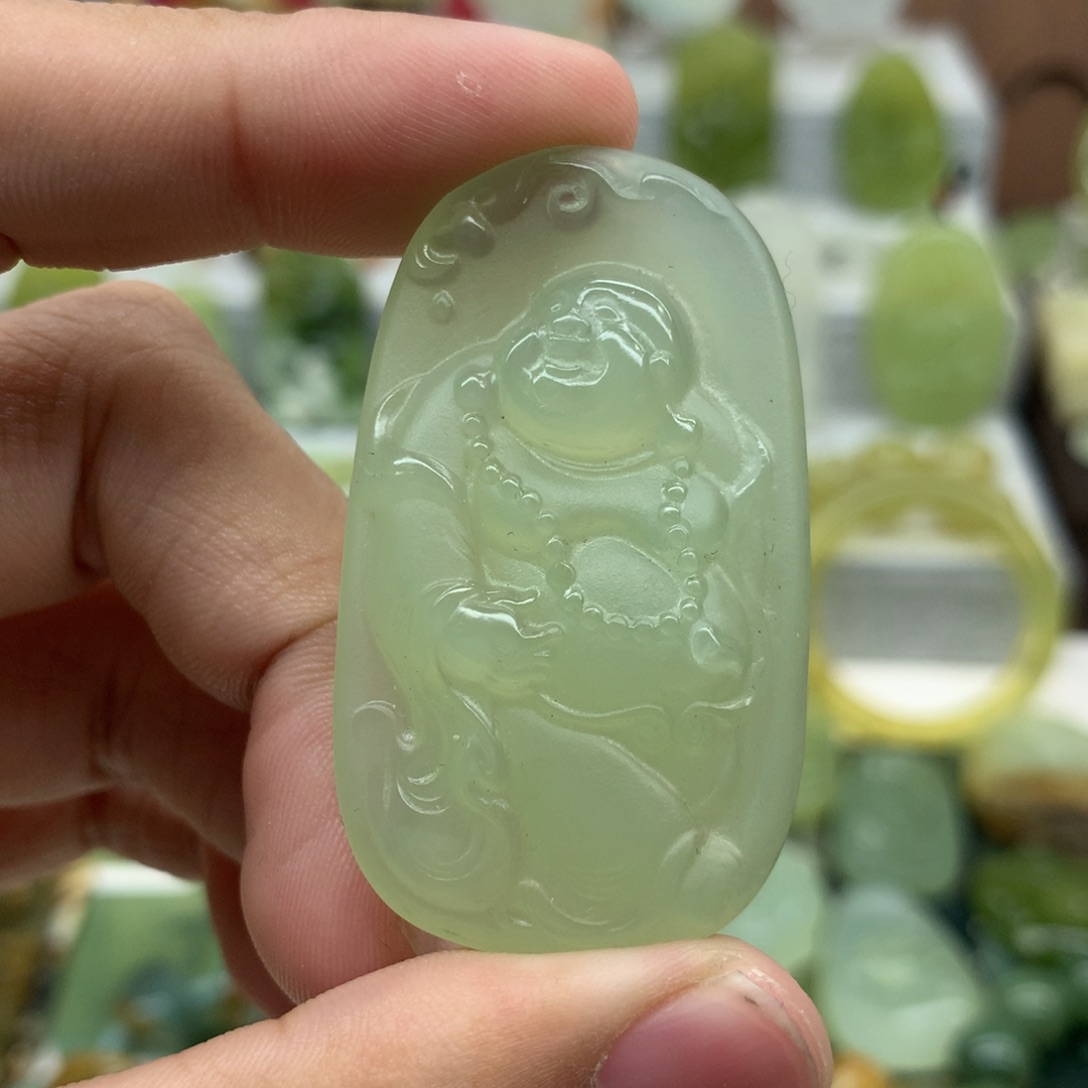 用***3岫玉未镶嵌吊坠(不含链)