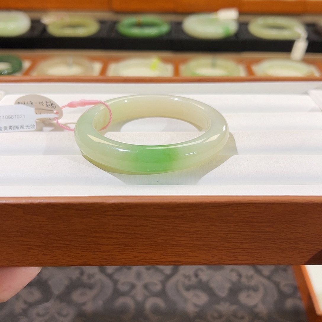 和田玉手镯未镶嵌  【翠青】