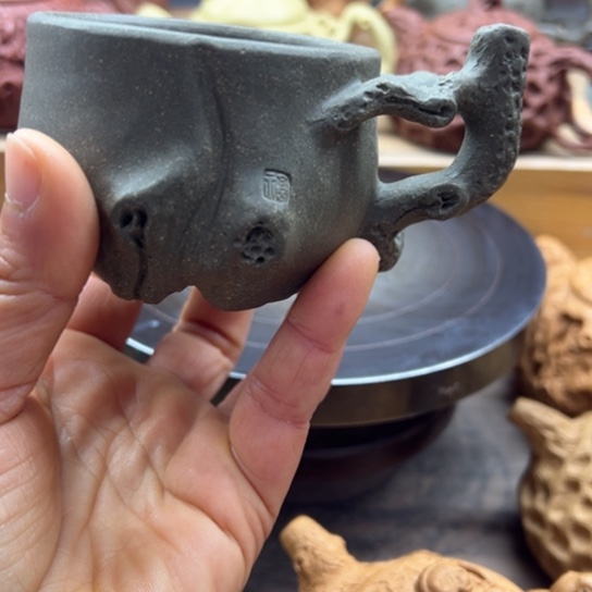 紫砂茶案全手工制作