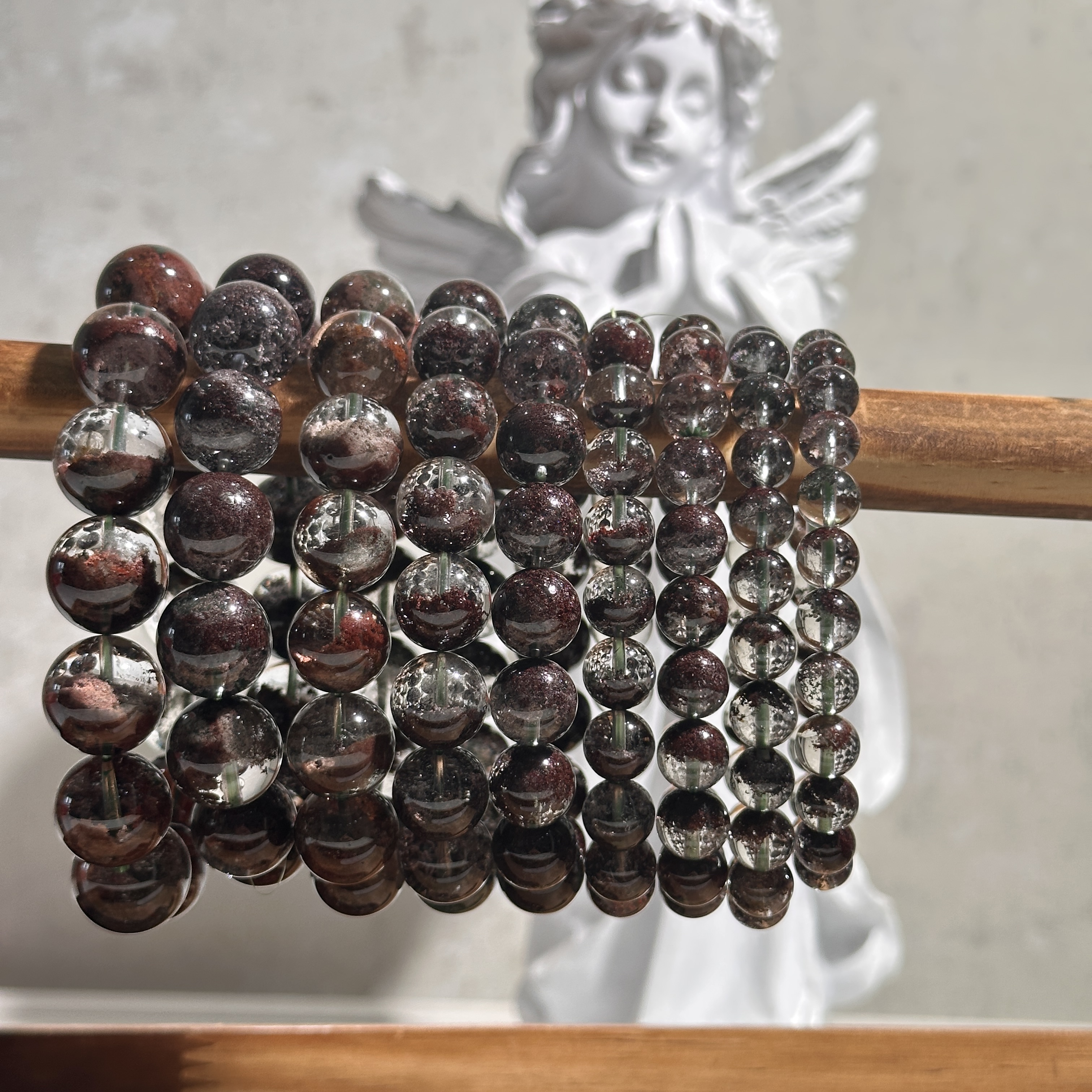 天然绿幽灵手串 多样性发其一 Y162