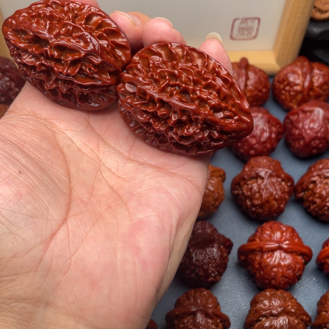 文玩核桃把件瘦****子