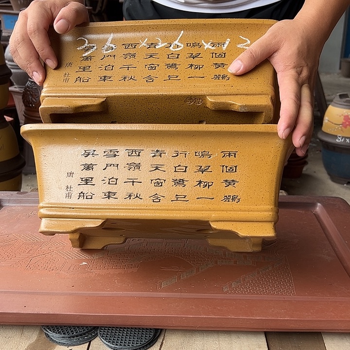紫砂花盆紫砂花盆