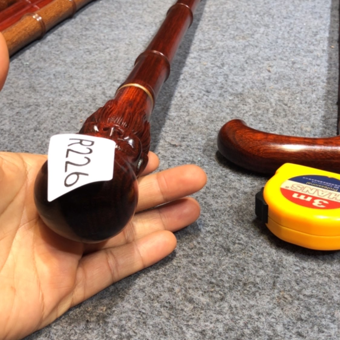 【闪购商品】木老*紫檀木寿星手杖226