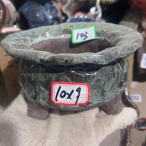 红陶粗陶花盆手工