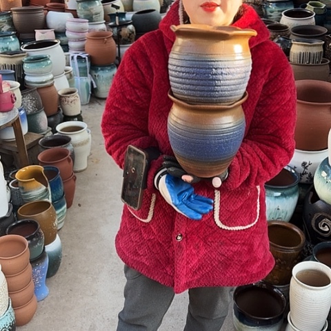 口19高20瑕疵盆子。