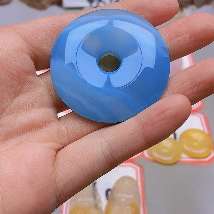 【闪购商品】未镶嵌玛瑙/玉髓珠宝半成品海**志