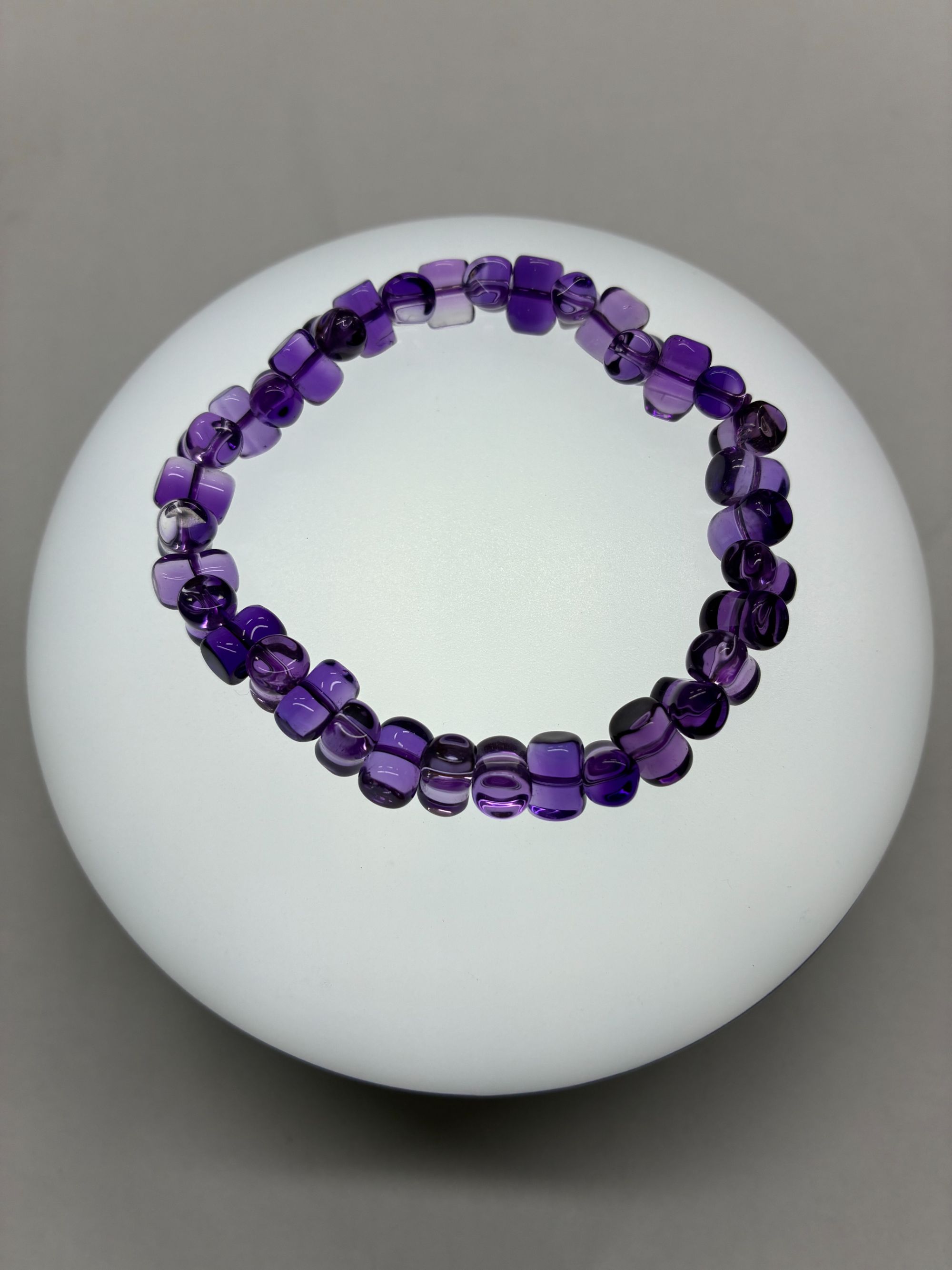 招米八字紫水手串简约净体款